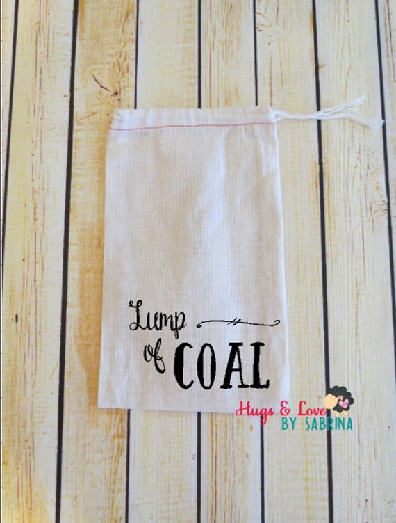 Lump of Coal gift bag gag gift small gift bag