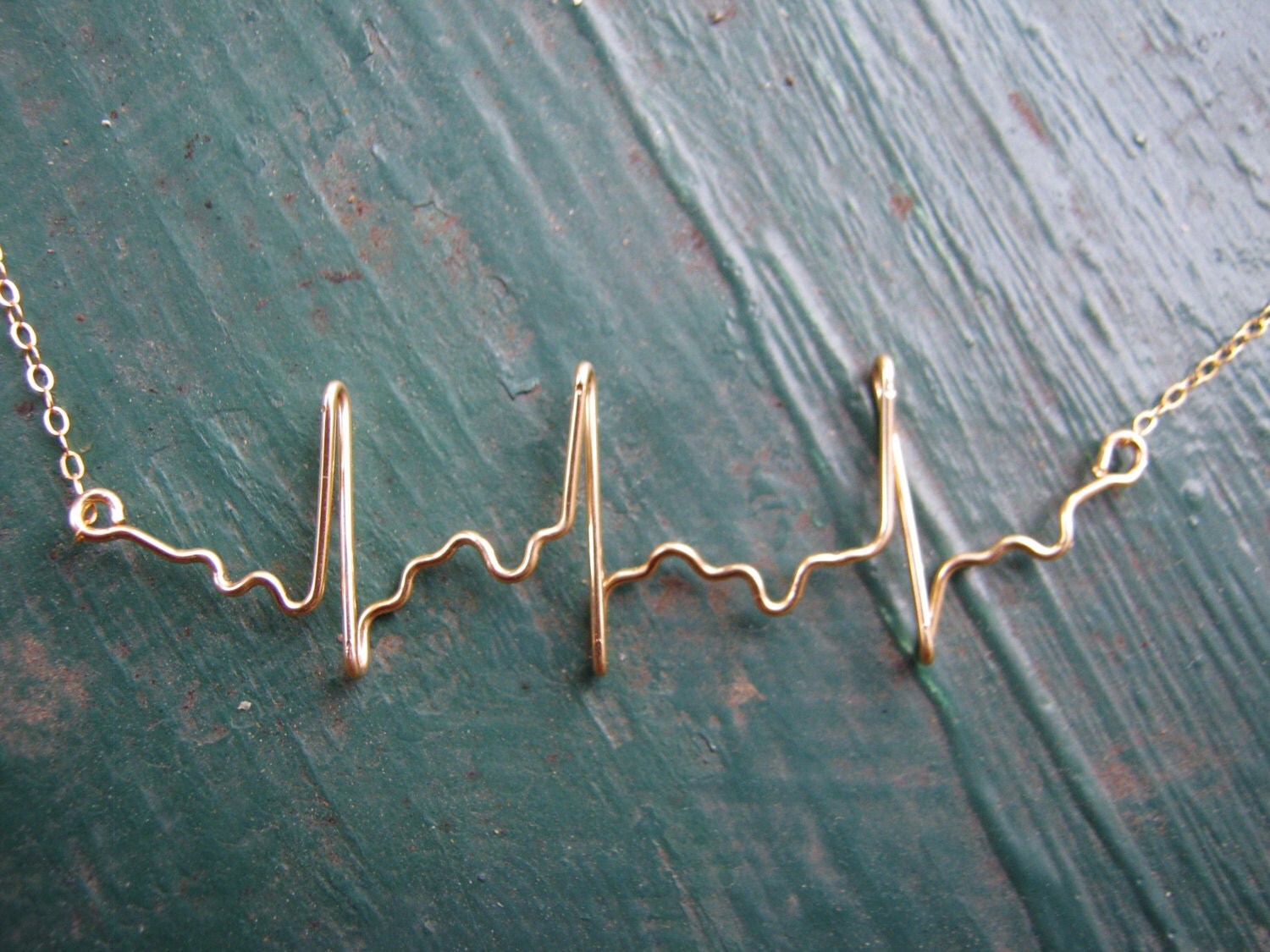 Atrial Fibrillation EKG Necklace heartbeat necklace gift for