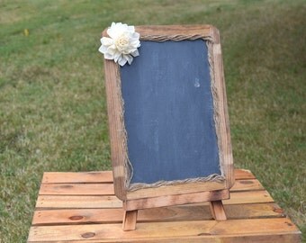 Wedding Chalkboard with Easel - Wedding Chalkboards - 7x10 Size Chalkboard - Chalkboard Photo Prop - Wedding Decor Wedding Chalkboard Easel