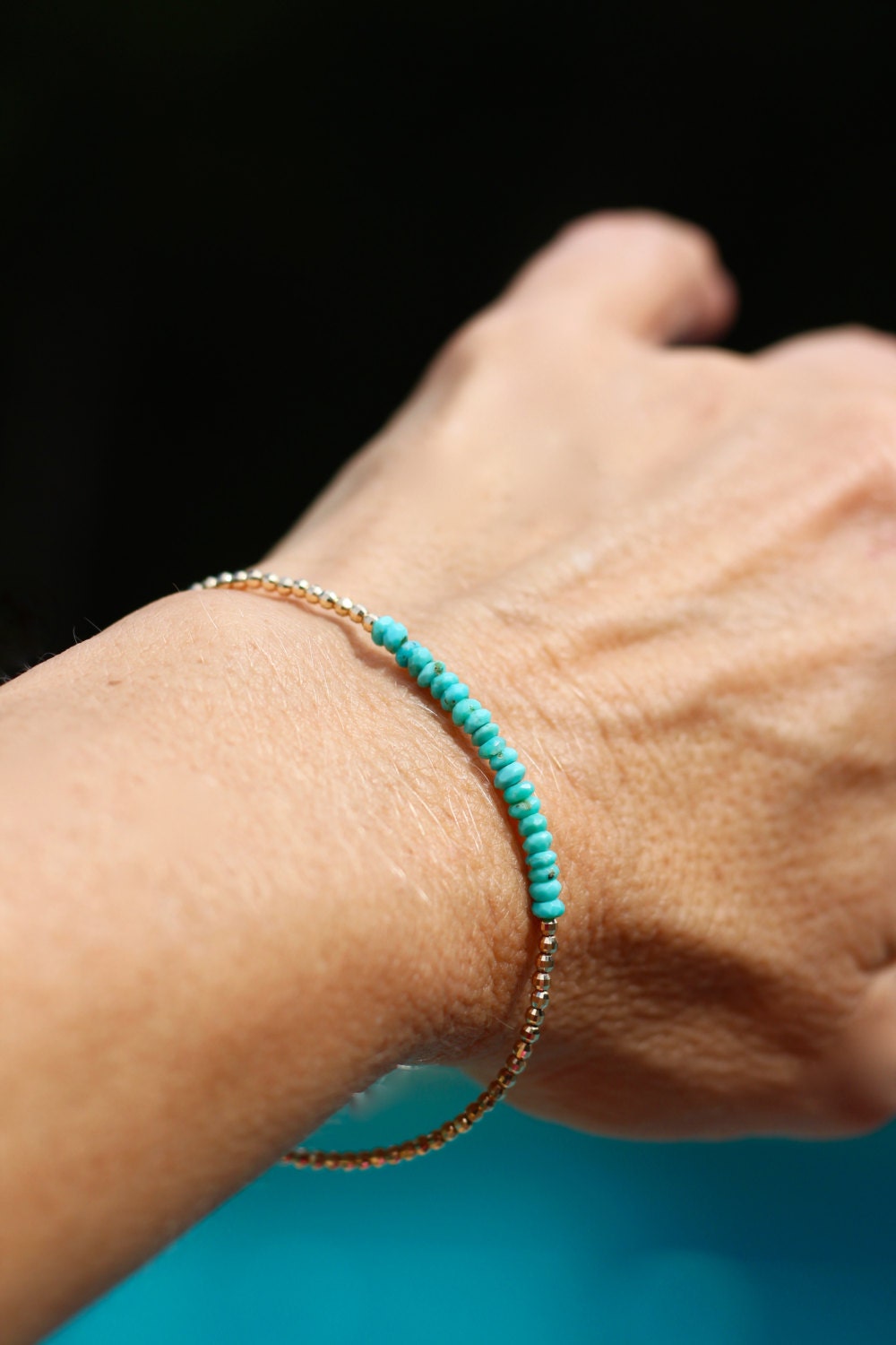 Gold turquoise bracelet Clearance