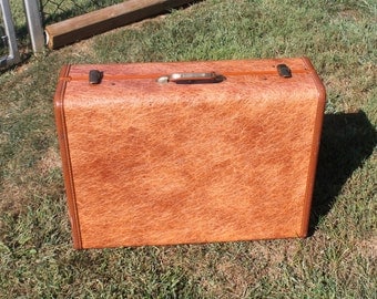 Hard Shell Suitcase Mottled Brown