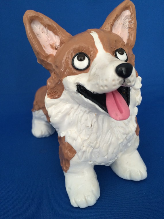 welsh corgi statues