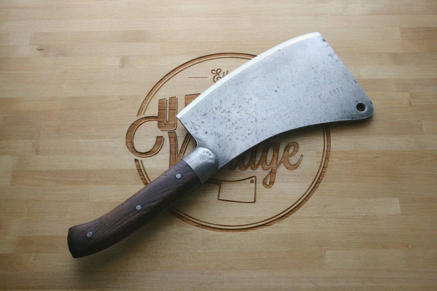 Antique F. DICK Meat Cleaver / Circa 1910s / Made In Germany