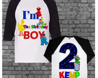 Sesame Street Birthday Shirt - Different Styles Available