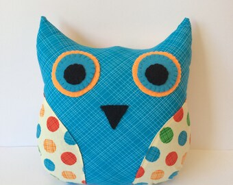 stuffed blue owl