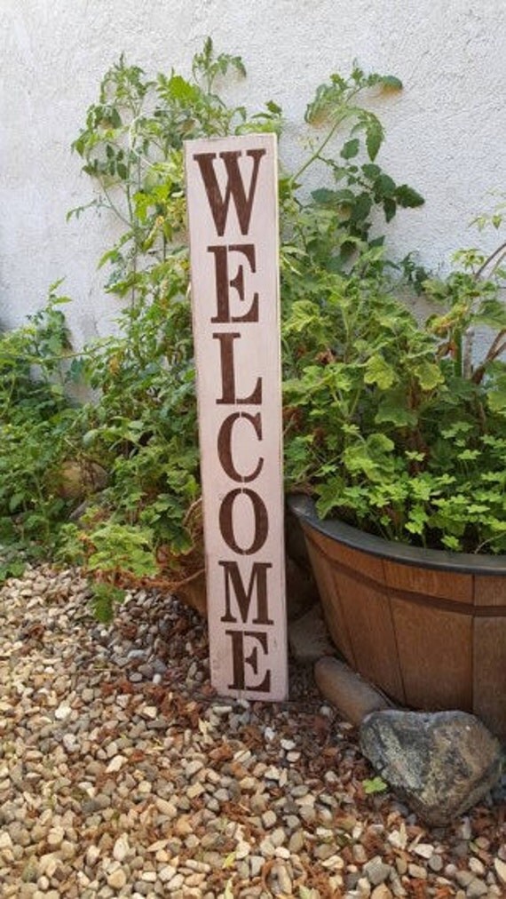Home Decor Wooden Vertical Sign