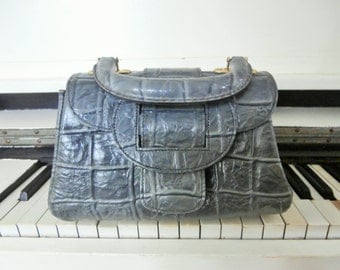 Vintage, 1960's, Faux Crocodile, Hand Bag, Park Lane, USA