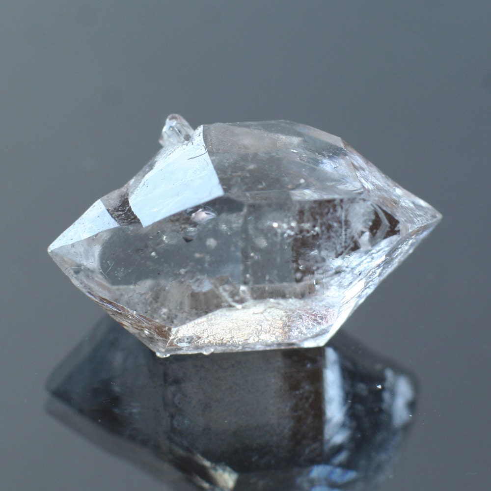 large herkimer diamond double terminated quartz crystal 18