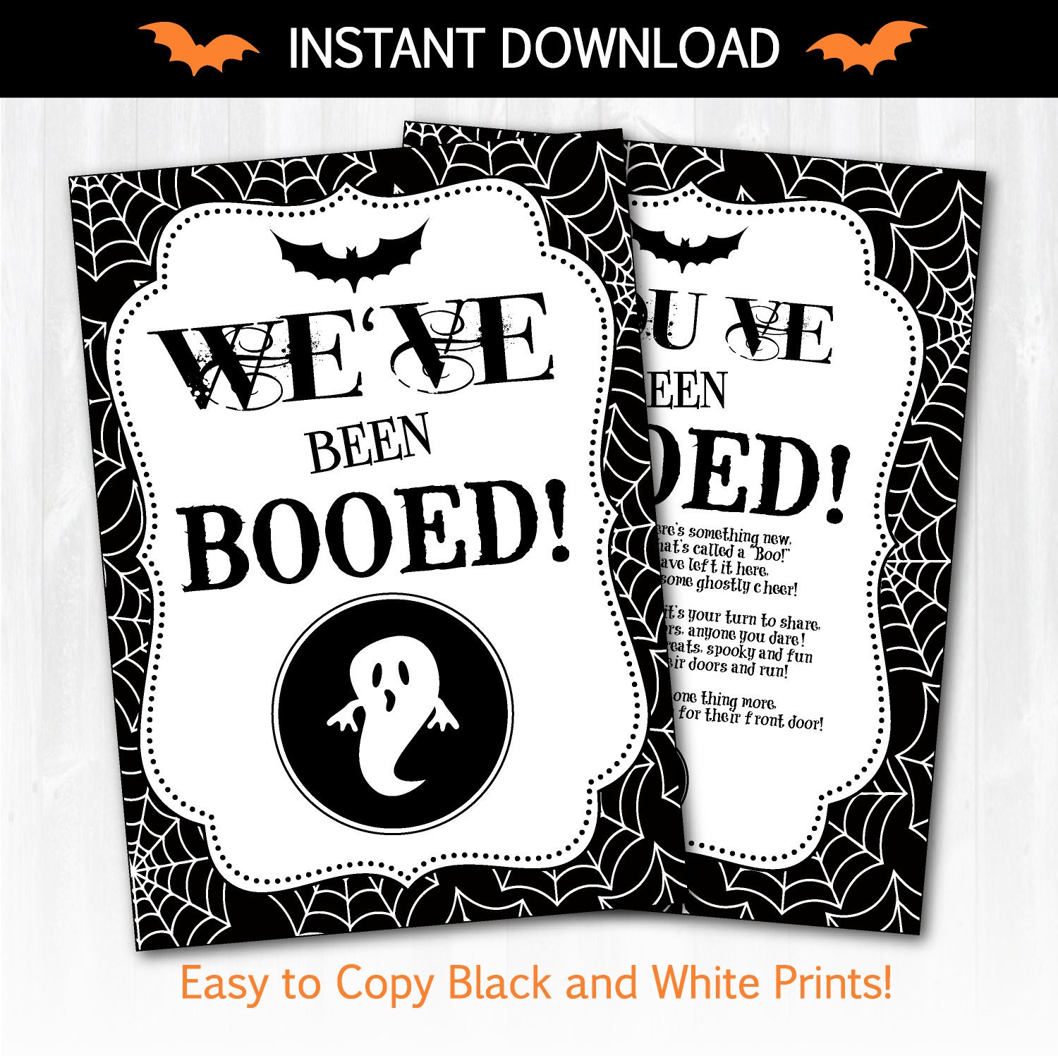 Download Halloween Printables You've Been Booed Easy to Print
