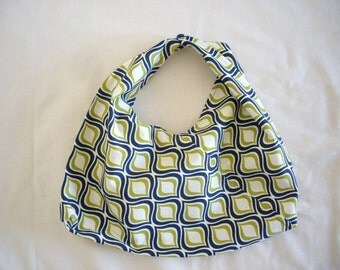 Japanese eco bag, Bento bag, Geometric pattern, Olive green shopping bag, Azuma bukuro, Two ways handle, Cotton lunch bag, Travel friendly