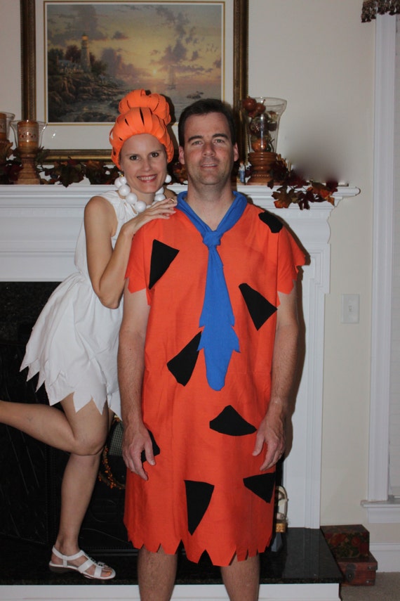 Flintstone Costumes: Fred and Wilma Adult Costumes