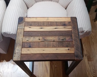 Reclaimed Wood and Metal - Jondy Laptop Table