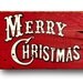 Vintage Merry Christmas Sign Christmas Decorations Rustic