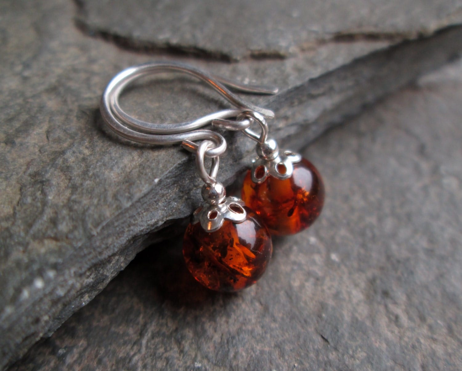 Amber Earrings Amber drop earrings dangle earrings real