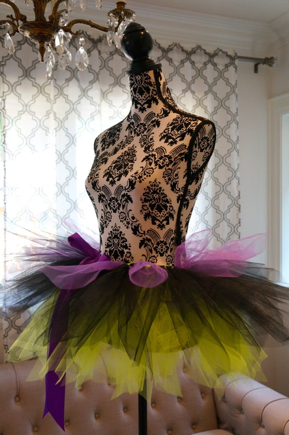 Adult Tutu Neon Halloween Black Tutu Halloween Tutu
