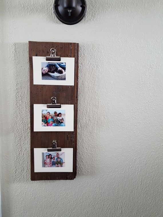 Clip Frame 4x6 frame 5x7 framePhoto Display Board Rustic