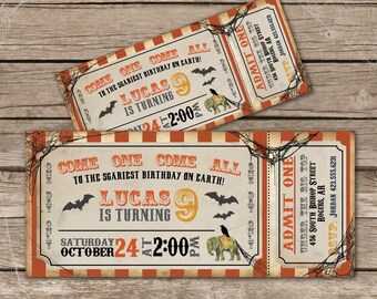 Items similar to Carnival Ticket DIY printable invitation on Etsy