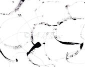 Abstract Mixed Media; Minimalist Mixed Media; Archival Art Print "Fine Line"