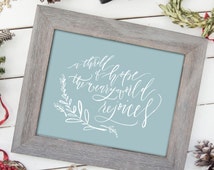 Popular items for weary world rejoices on Etsy