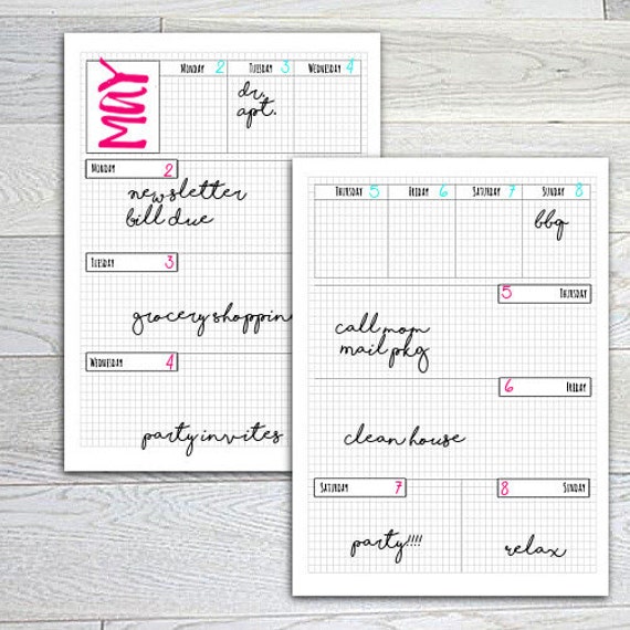Soft image with bullet journal weekly spread printable Tactueux image regarding bullet journal weekly spread printable