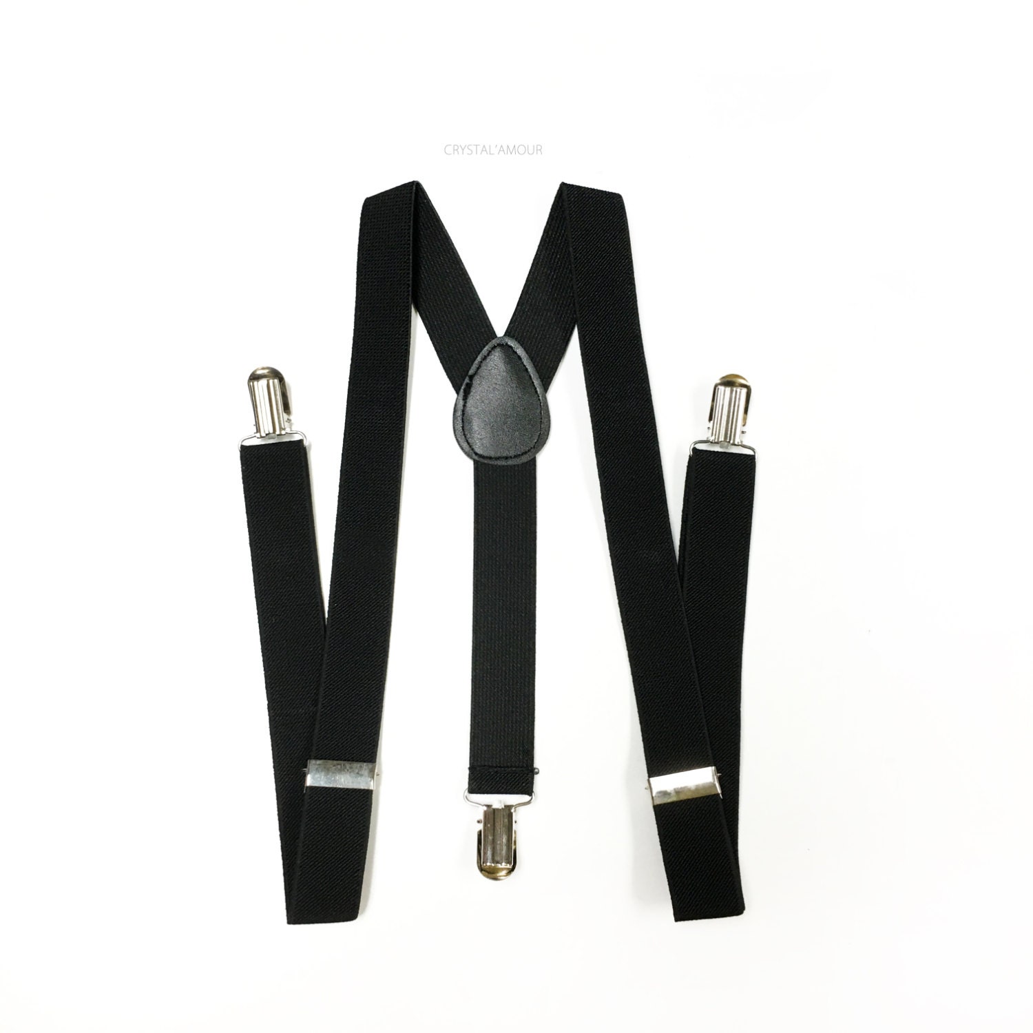 Men's suspenders black suspenders black tuxedo event