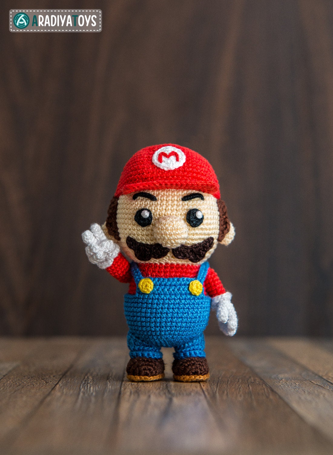 Crochet Pattern of Mario from Super Mario Bros.