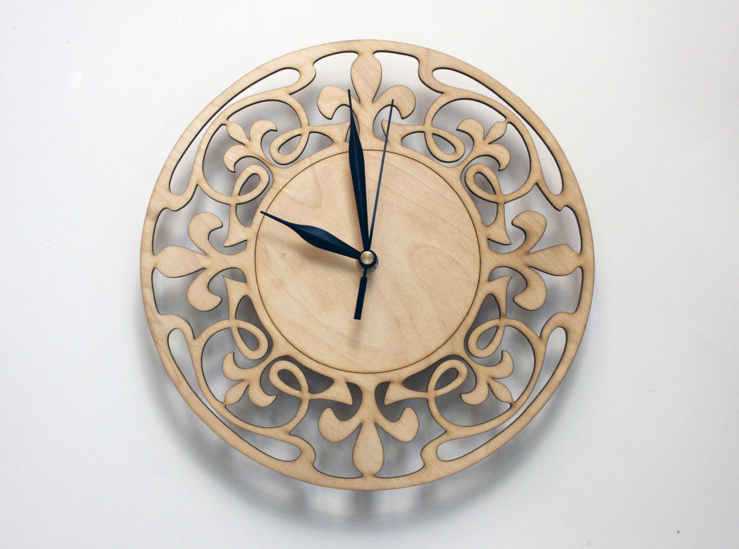 Art Nouveau Wall Clock WOOD WALL CLOCK Art deco home decor