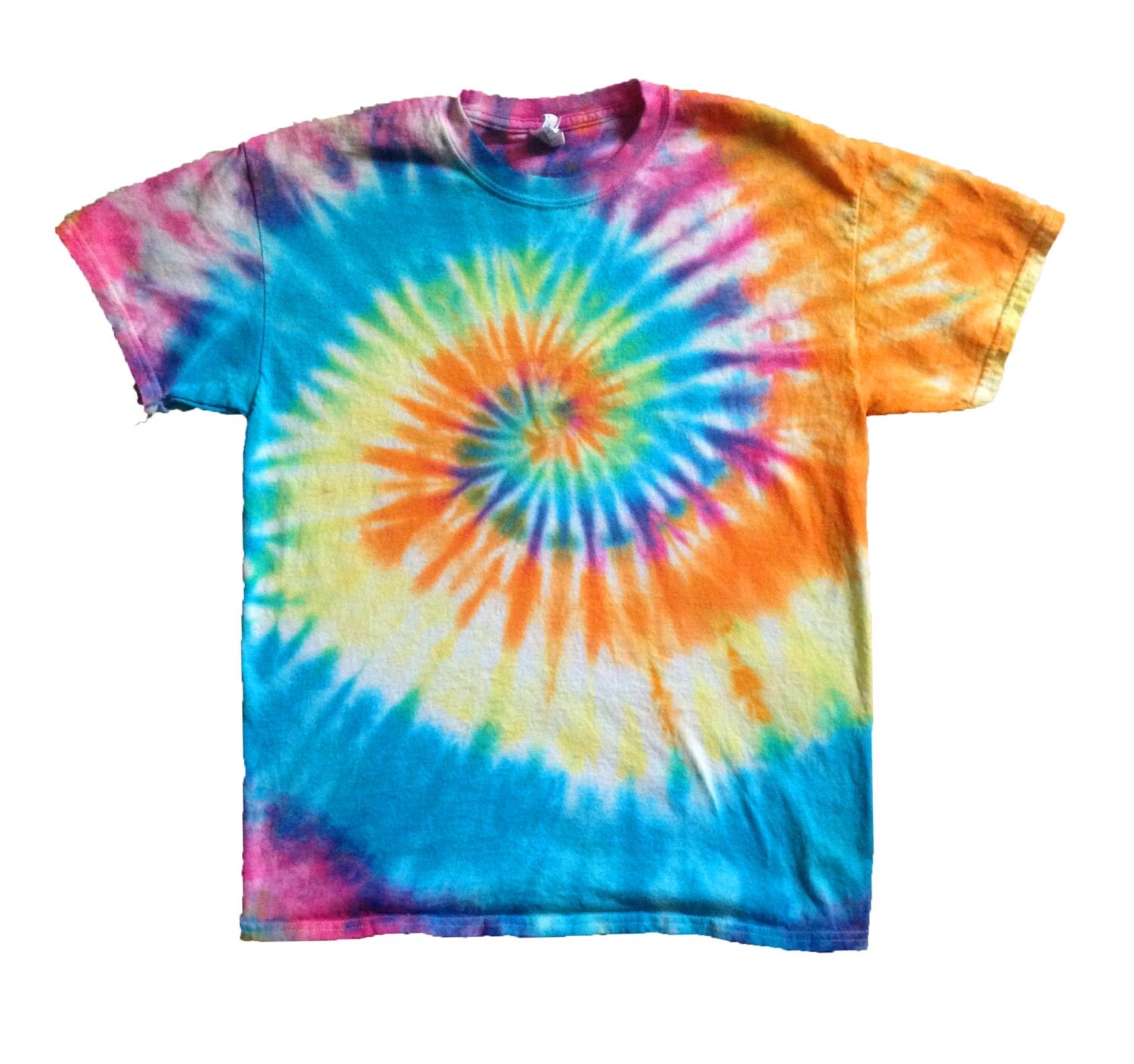 FREE SHIPPING Tie Dye Shirt Short Sleeve Light Pastel