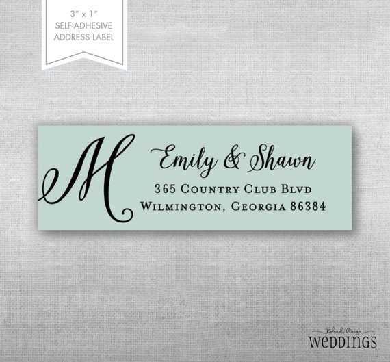 Custom address label. Return address label. Self-adhesive