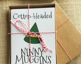 Pack of 10 Christmas Cards - Cotton-Headed Ninny Muggins