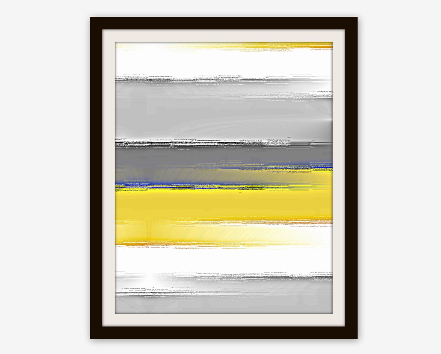 Abstract Wall Art Yellow Grey Art Contemporary by HLBhomedesigns