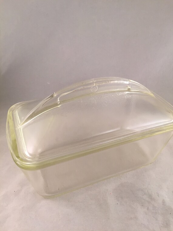 Vintage Westinghouse Clear Glass Loaf Pan With Lid