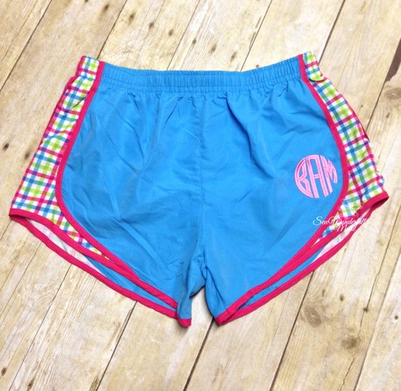 monogram mesh shorts