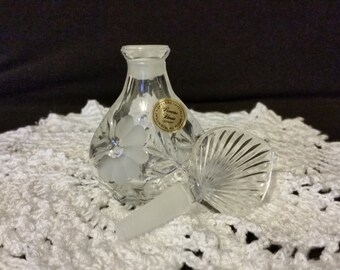 Princess House Crystal Perfume bottle Heritage romance collection