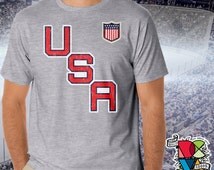 1980 usa hockey t shirt