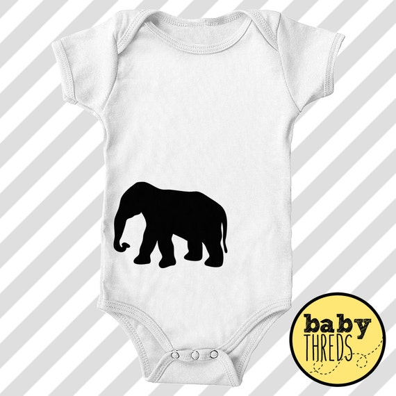 Little Elephant Baby Onesie Elephant Baby Shower Elephant