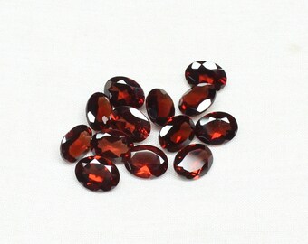 Natural Garnet faceted Gemstone 6x4mm Oval with Exclusive rare arrival Quality at cheap price