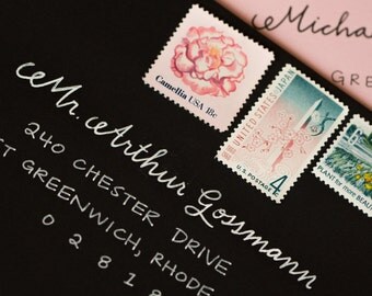 Wedding Envelope Calligraphy | Envelope Addressing | Handwritten Envelope Addressing | Handwritten Calligraphy - Chelsea Style
