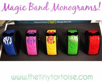 Disney Magic Band Monogram Decal