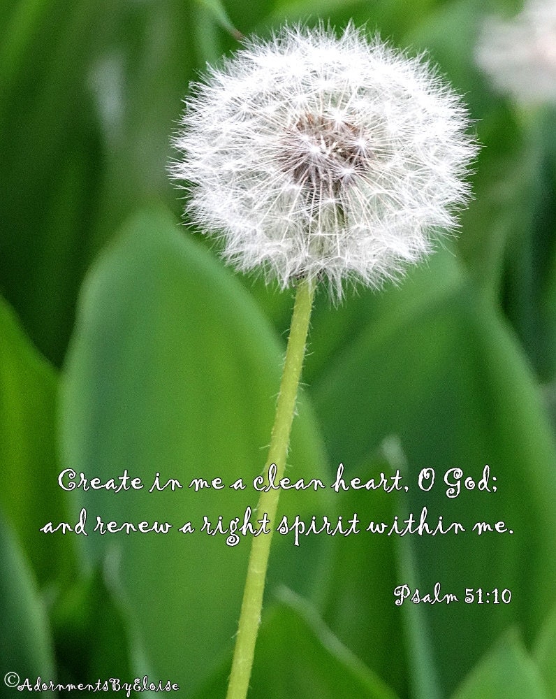 Dandelion Faith Religious Decor Bible Verse Christian