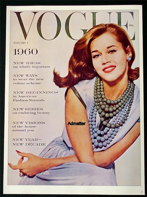 VOGUE Magazine JANE FONDA Fashion Issue Original Conde Nast