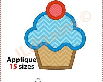 Cupcake Applique Design. Cupcake embroidery design. Embroidery design cupcake. Applique cupcake. Cake applique. Machine embroidery design