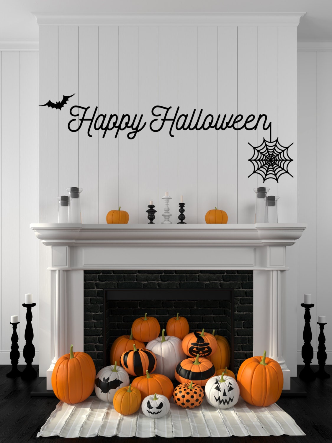 Halloween Decal Halloween Wall Decal Happy Halloween Decal