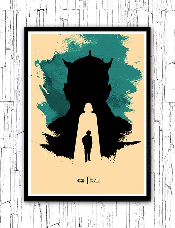 Star Wars Episode 1 Minimalist Movie Poster / The Phantom