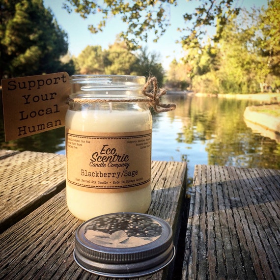 Items similar to Blackberry/Sage PhthalateFree Soy Wax Mason Jar