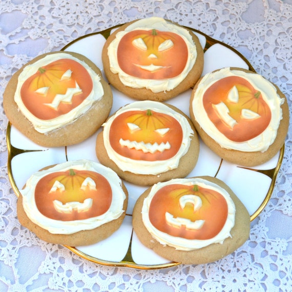 234 Edible Halloween Pumpkins JackOLanterns Wafer Rice Paper Cake Cupcake Biscuit Cookie 