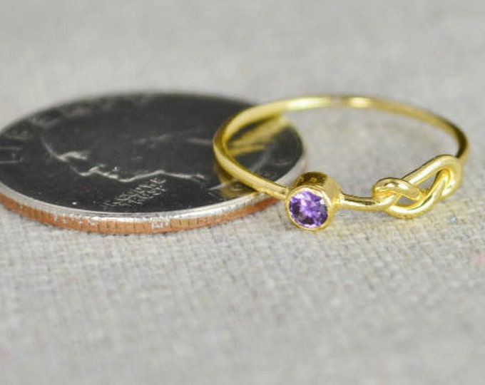 Grab 4 14k Gold Filled Infinity Ring, Gold Filled Ring, Stackable Rings, Mother Ring, Birthstone Ring, Gold Infinity Ring, Gold Knot Ring