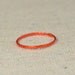 Super Thin Orange Silver Stackable Rings Orange Ring Stack