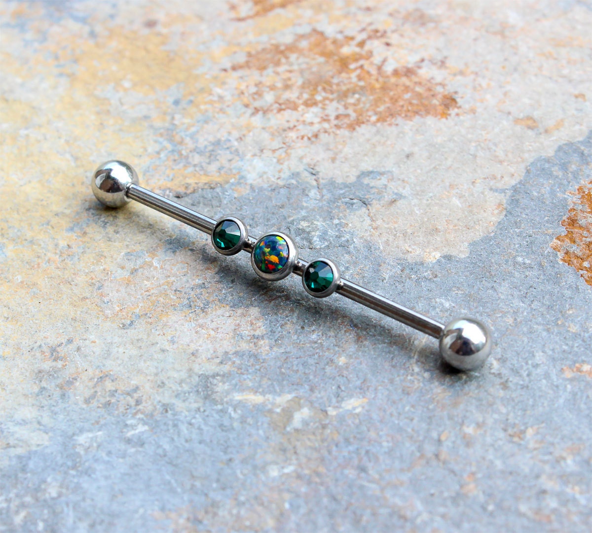 opal industrial barbell