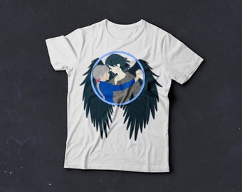 Howl and Sophie, Unisex T, Tee, Shirt, Anime, Studio Ghibli, Howl's Moving Castle, Calcifer, Witch, Sophie, Heart Heavy Burden